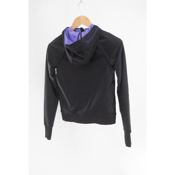 Ivivva by Lululemon “Challenge Ready” Reversible Black/Purple Hooded Jacket sz10 - Picture 7 of 12